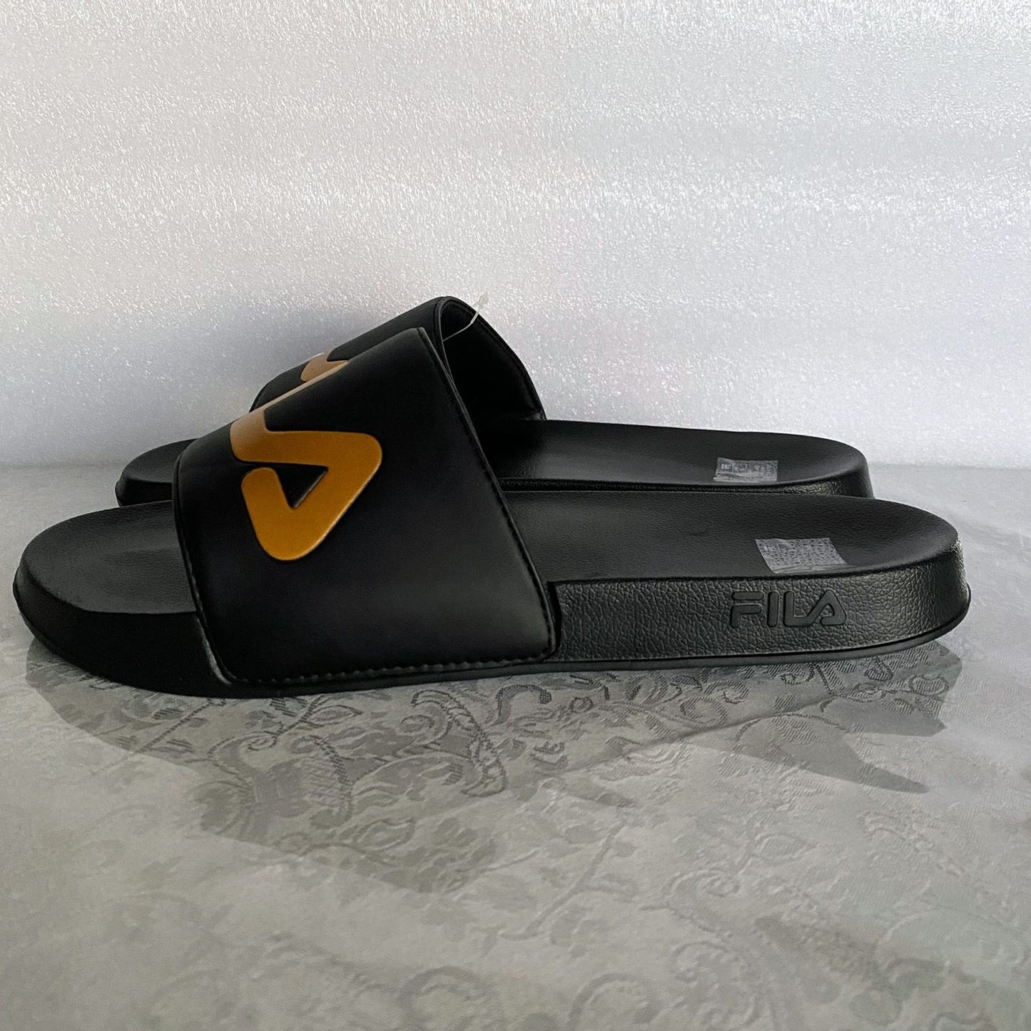 Fila Mens FSU Slides Black Gold