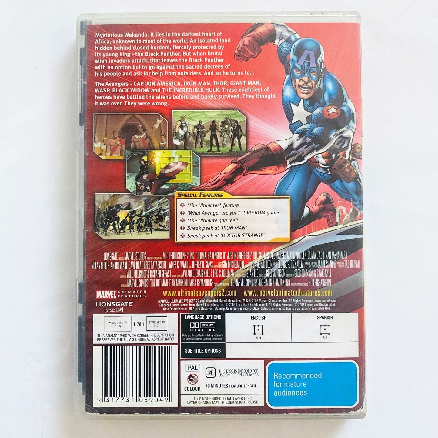 Ultimate Avengers 2: Rise of the Panther - DVD