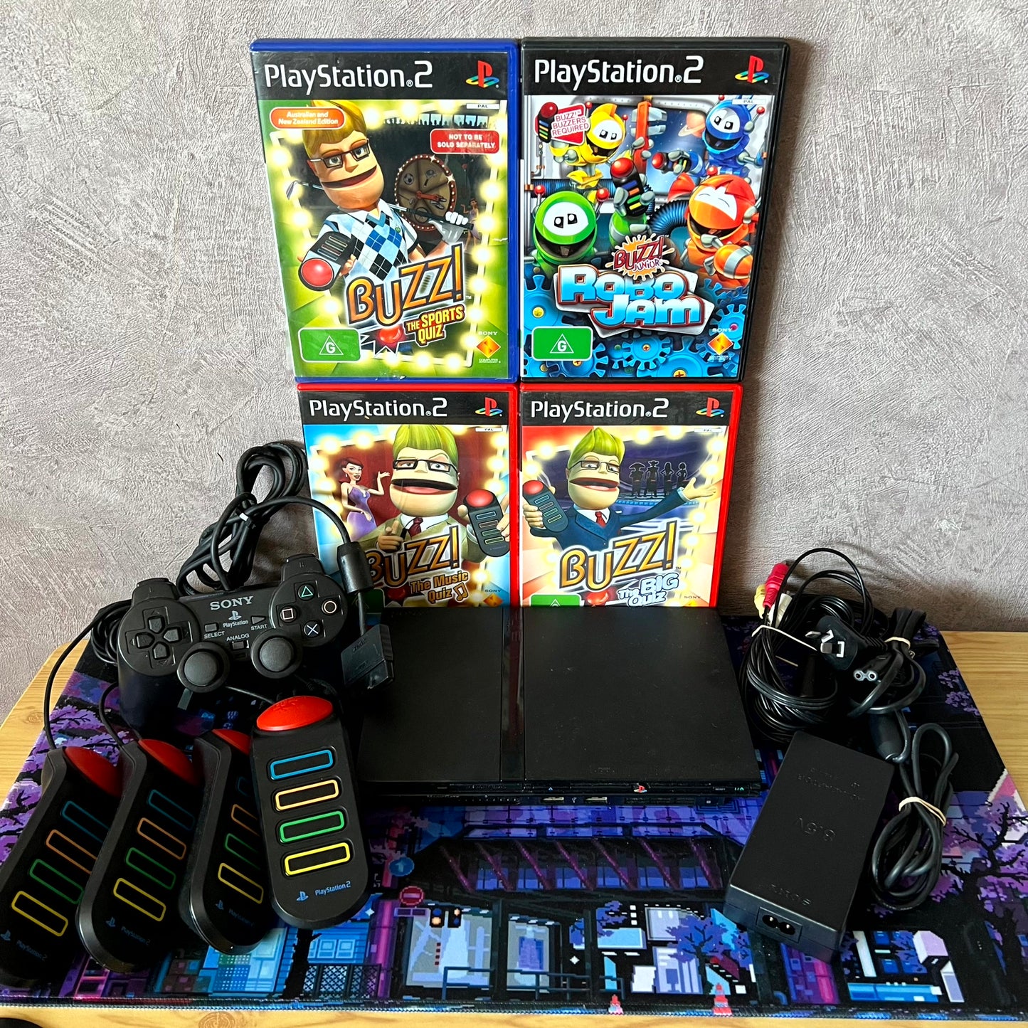PlayStation 2 Console Buzz Bundle - PS2