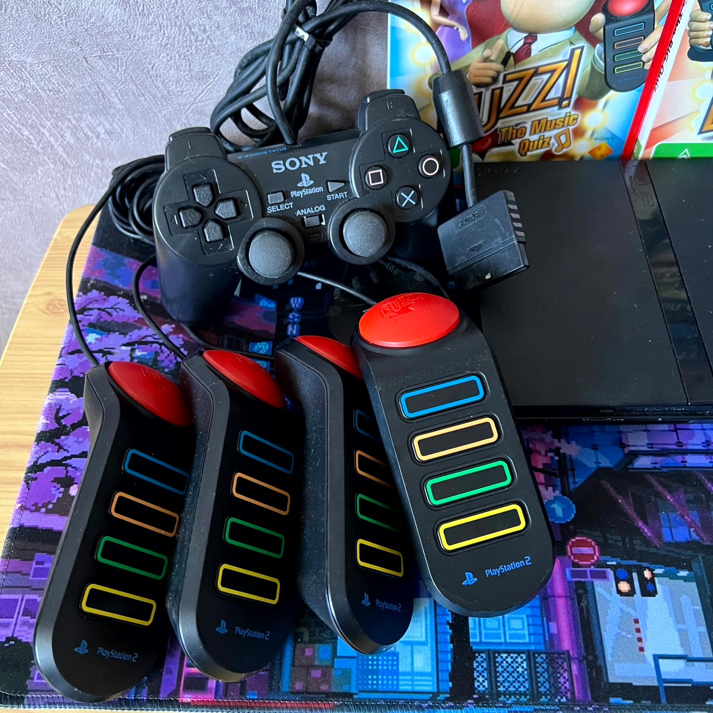 PlayStation 2 Console Buzz Bundle - PS2