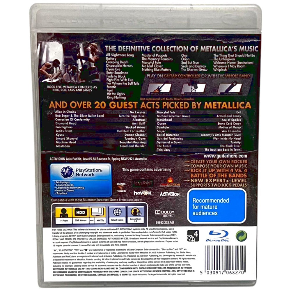Guitar Hero: Metallica - PS3