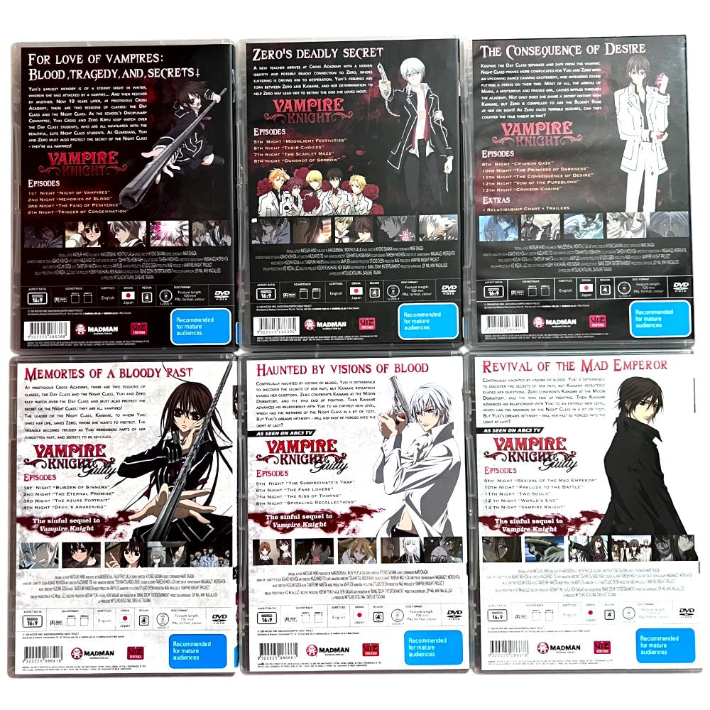 Vampire Knight & Vampire Knight Guilty Complete Series