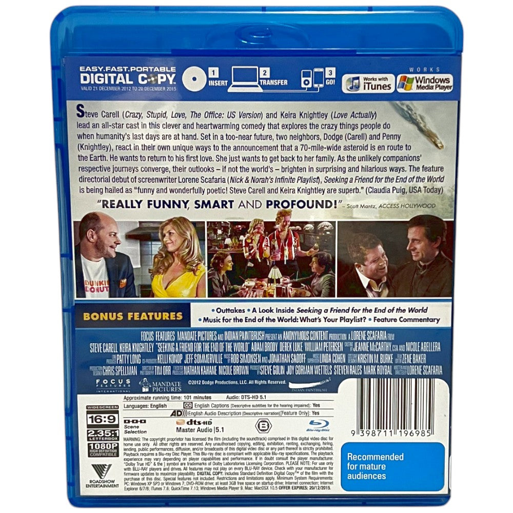 Seeking a Friend for the End of the World - Blu-Ray