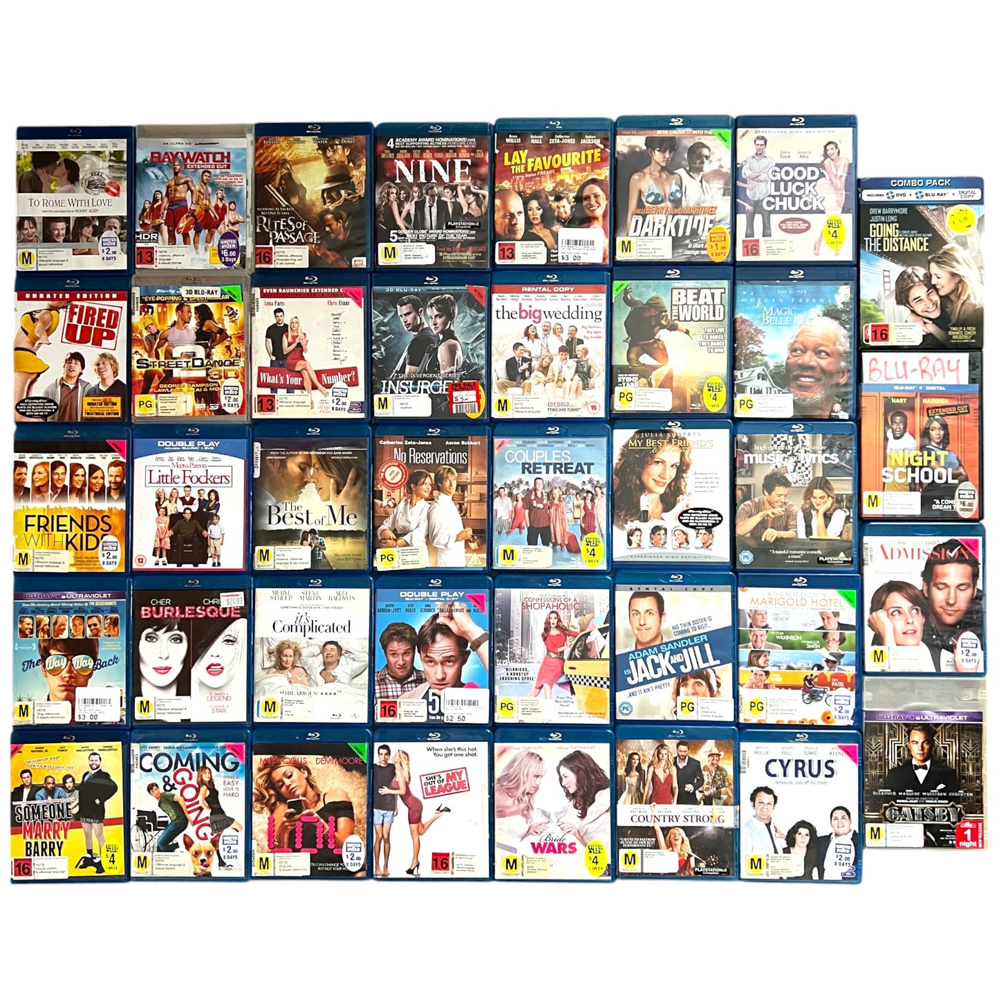 39 Drama, Romance, Comedy Bulk Movies - Blu-Ray
