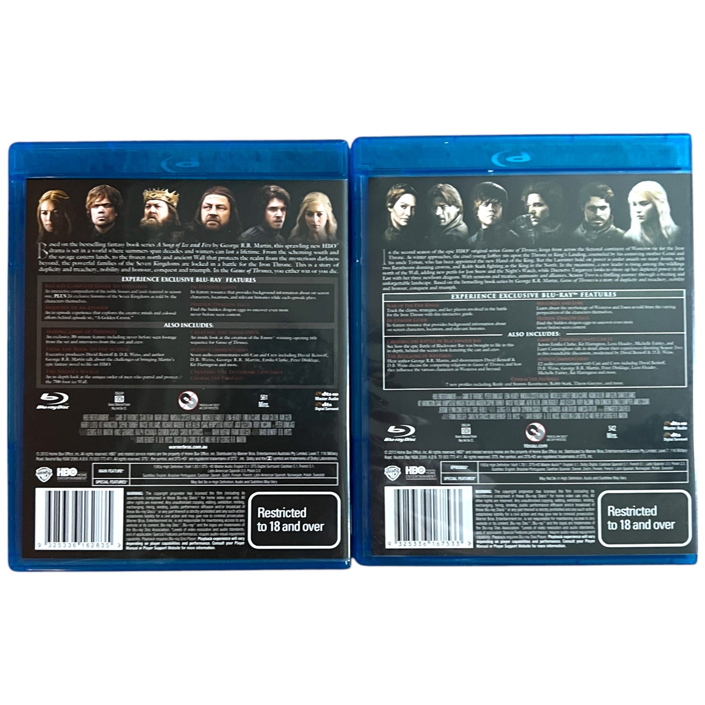 Game of Thrones Season 1 and 2 - Blu-Ray