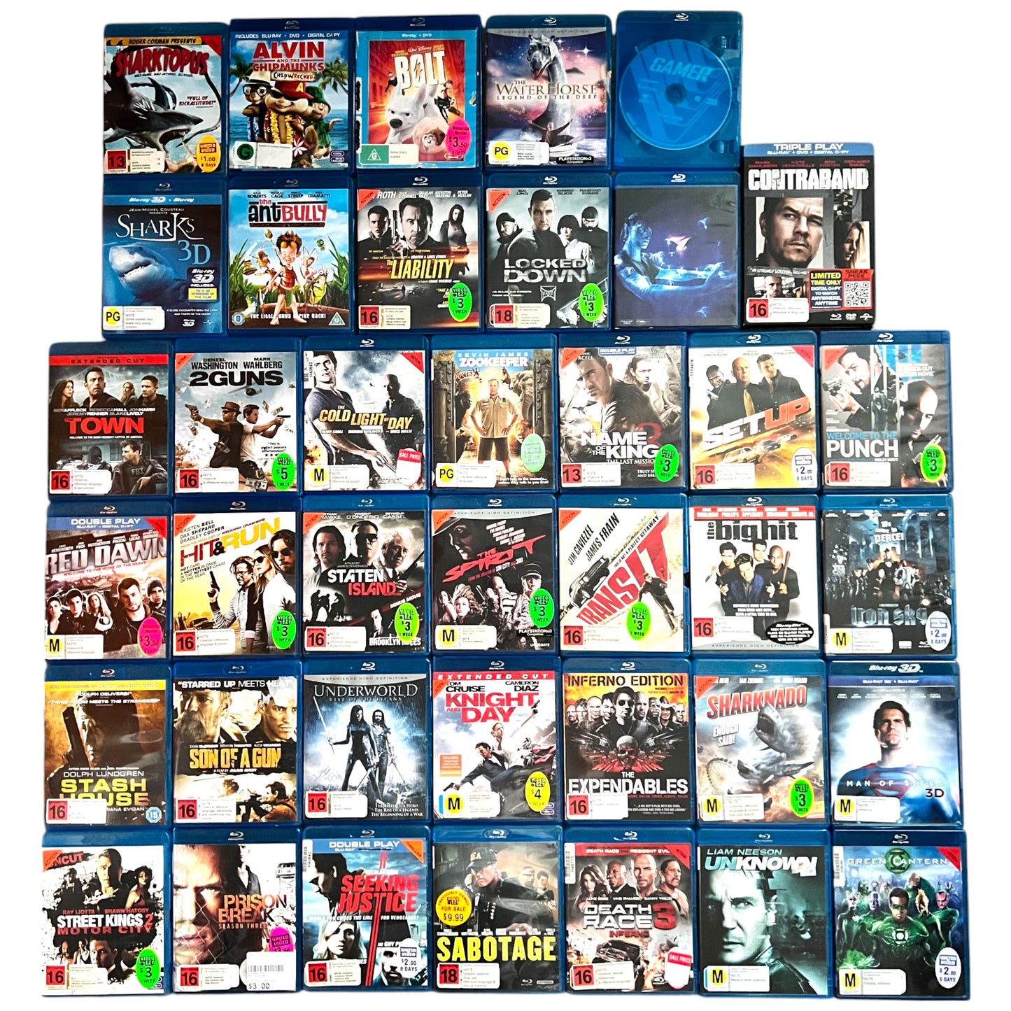 58 Bulk Lot Movies - Blu-Ray