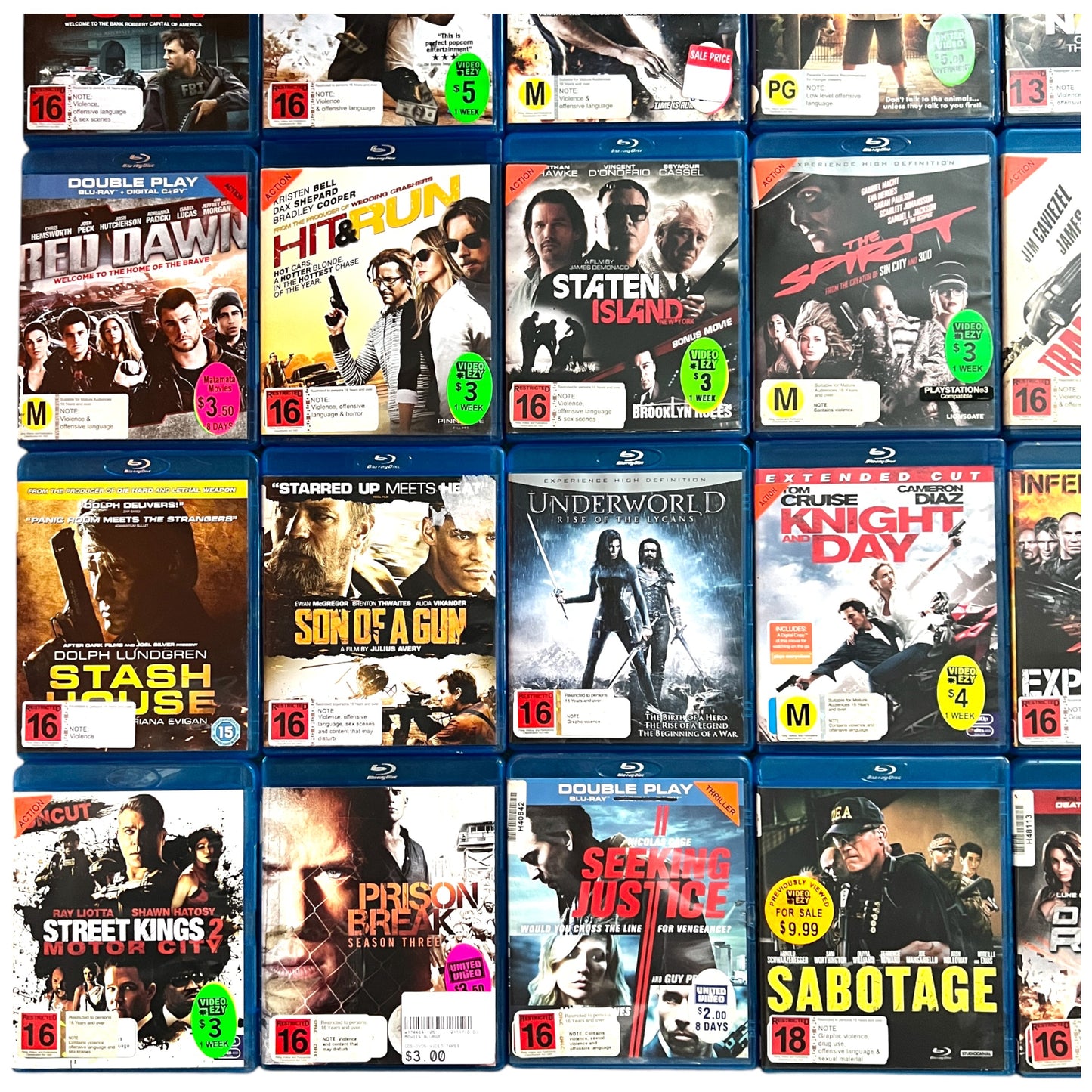 58 Bulk Lot Movies - Blu-Ray