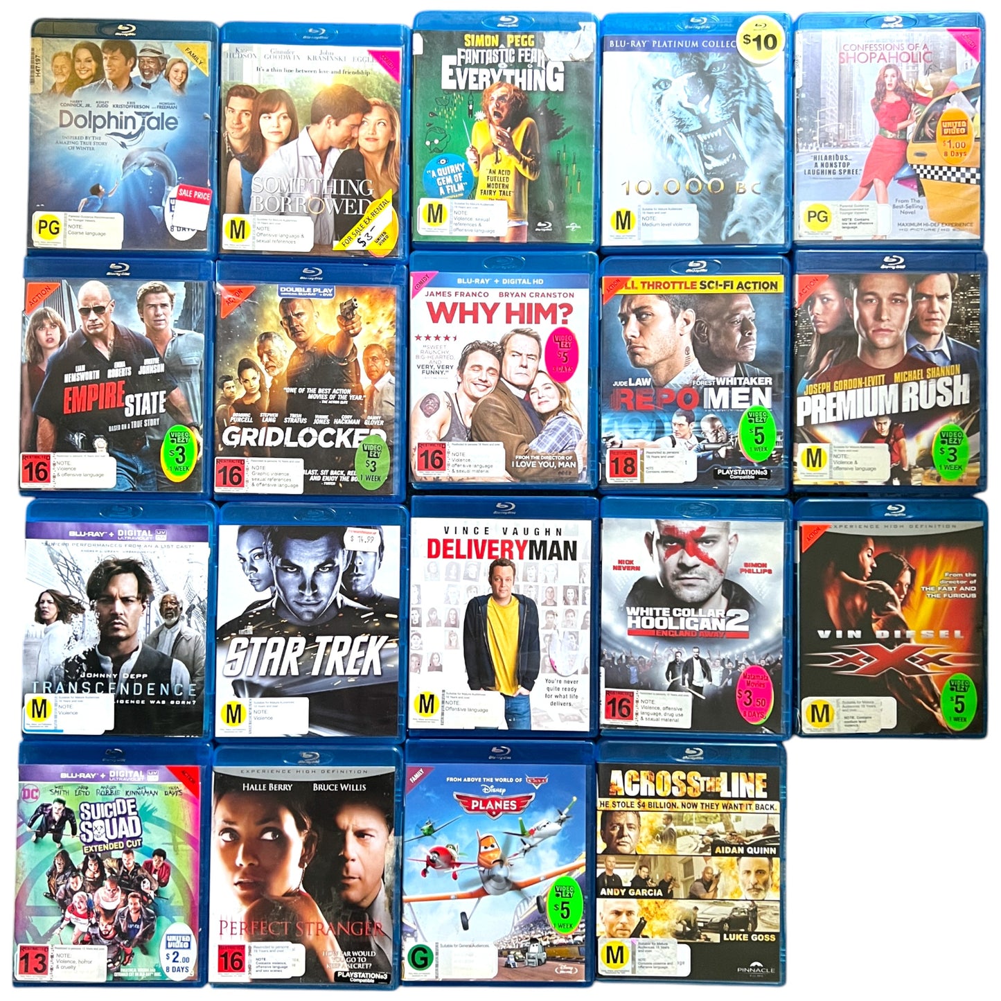 58 Bulk Lot Movies - Blu-Ray