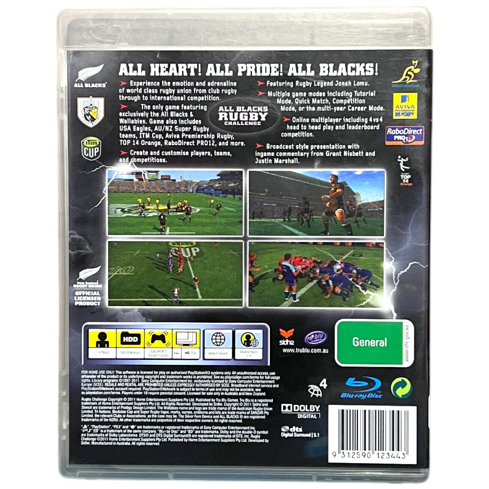 All Blacks Rugby Challenge - PS3