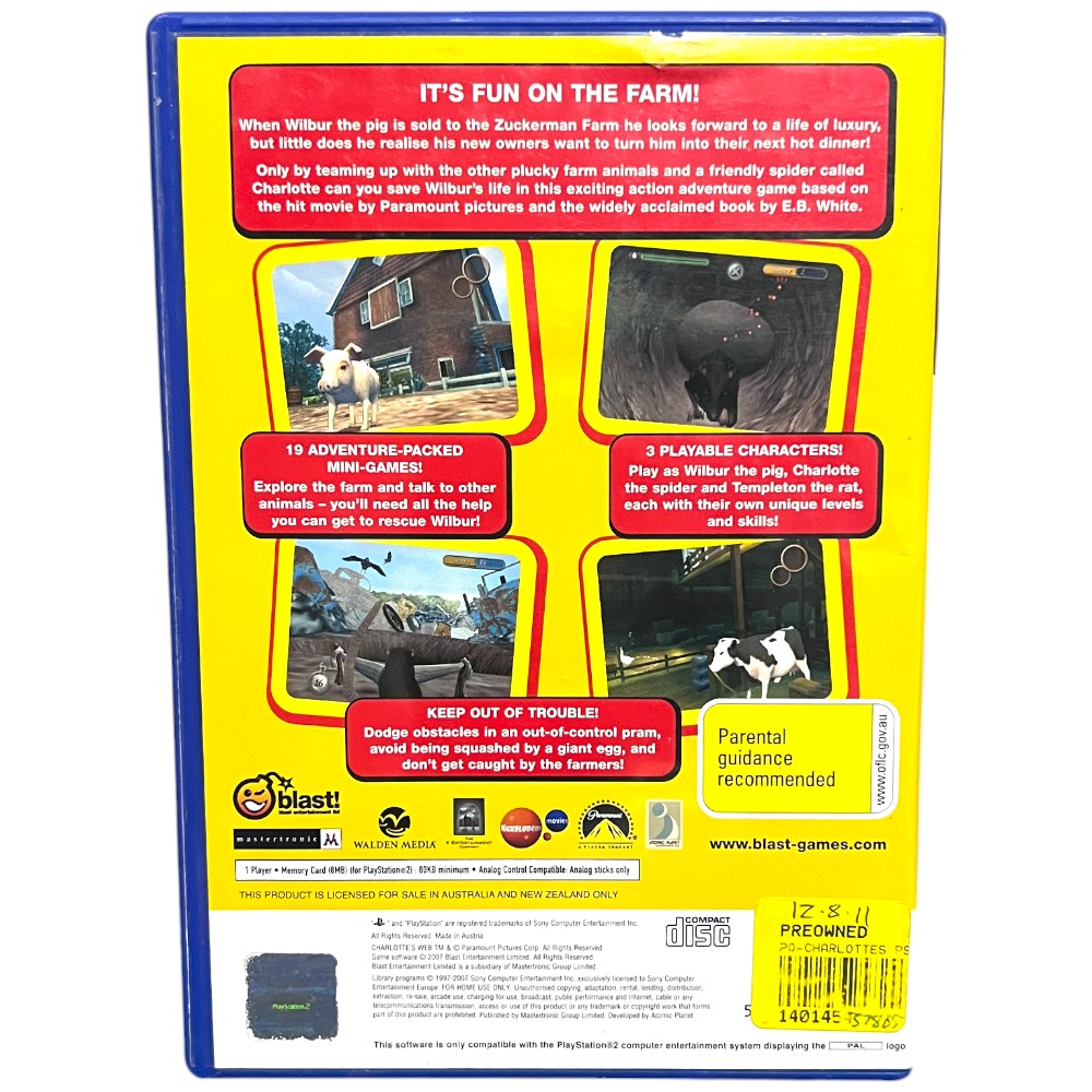 Charlotte's Web - PS2