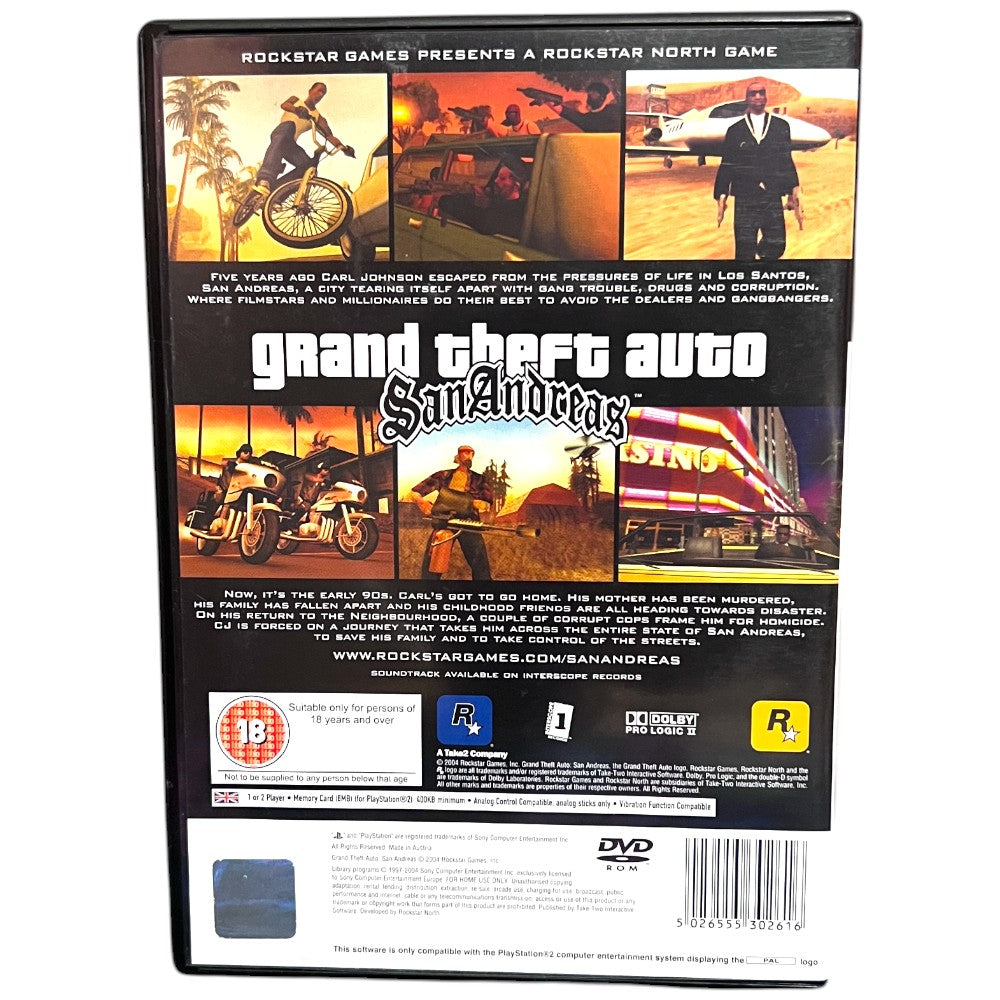 Grand Theft Auto: San Andreas - PS2