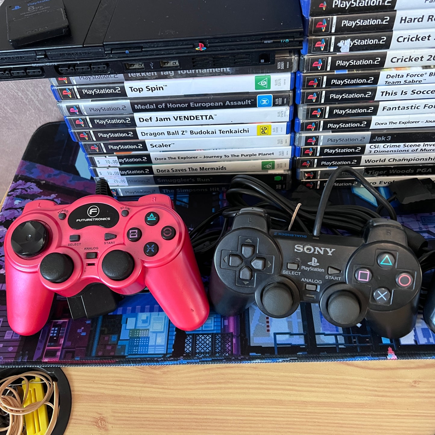 PlayStation 2 Console & Games Bundle - PS2