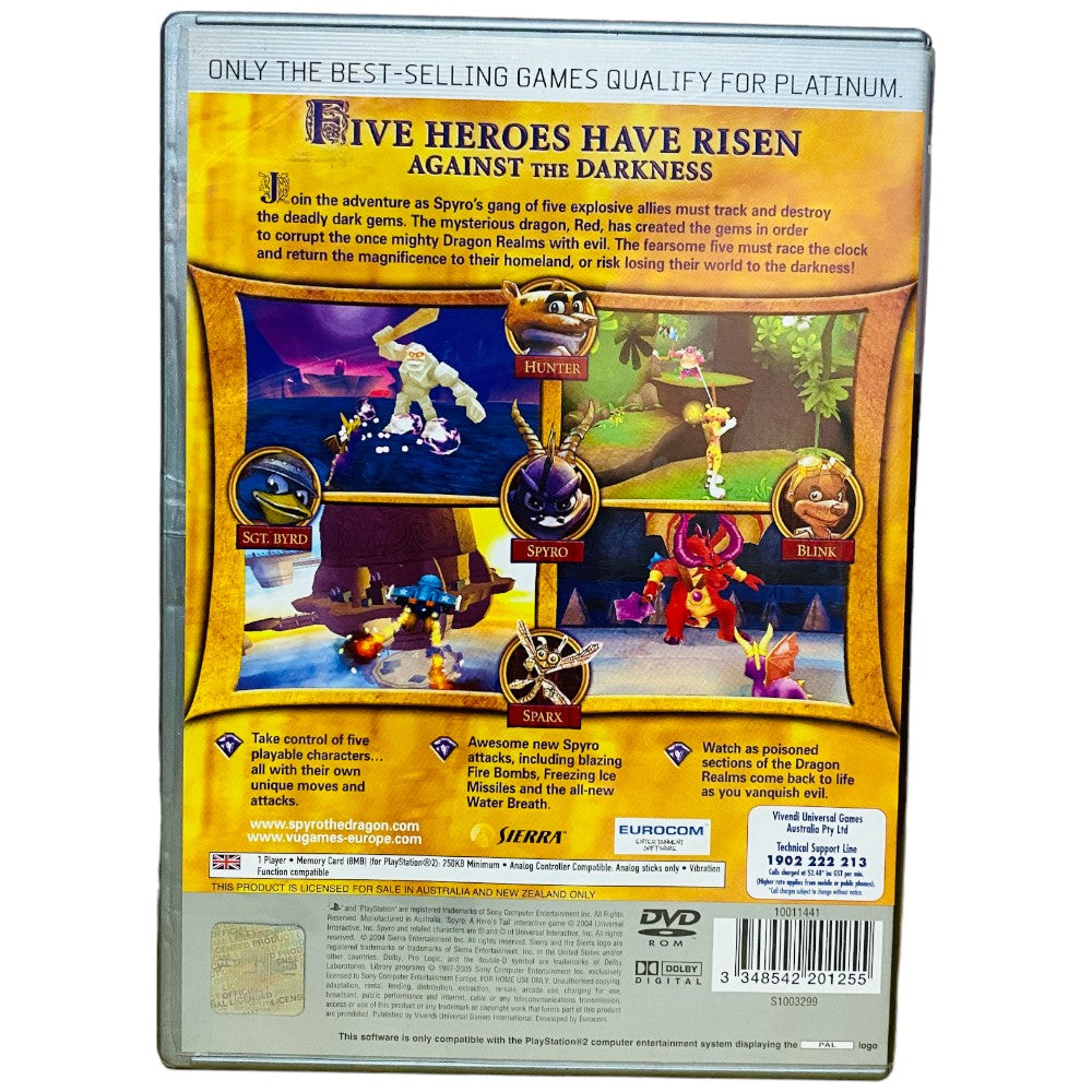 Spyro: A Hero's Tail - PS2