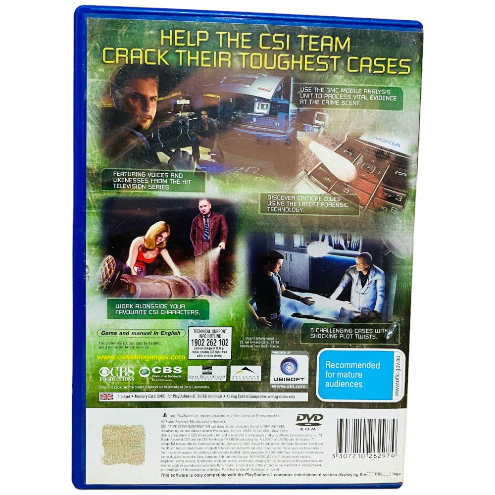 CSI: Crime Scene Investigation - 3 Dimensions of Murder - PS2
