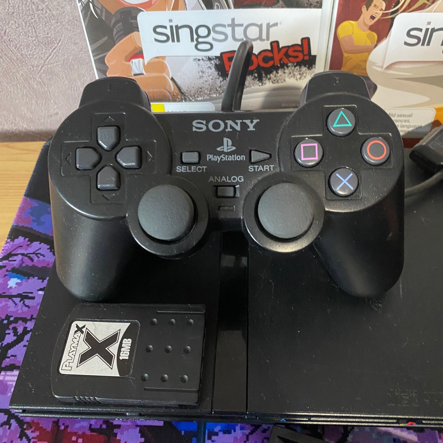 PlayStation 2 Console, Singstar Games & Microphones Bundle! - PS2