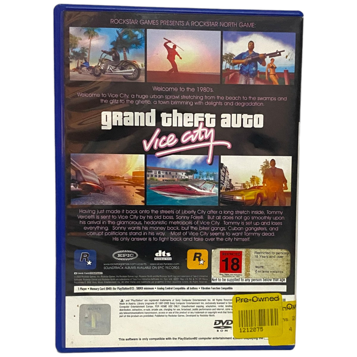 Grand Theft Auto: Vice City - PS2