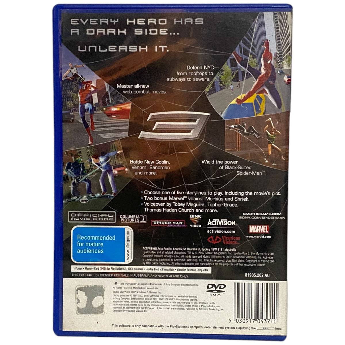 Spider-Man 3 - PS2