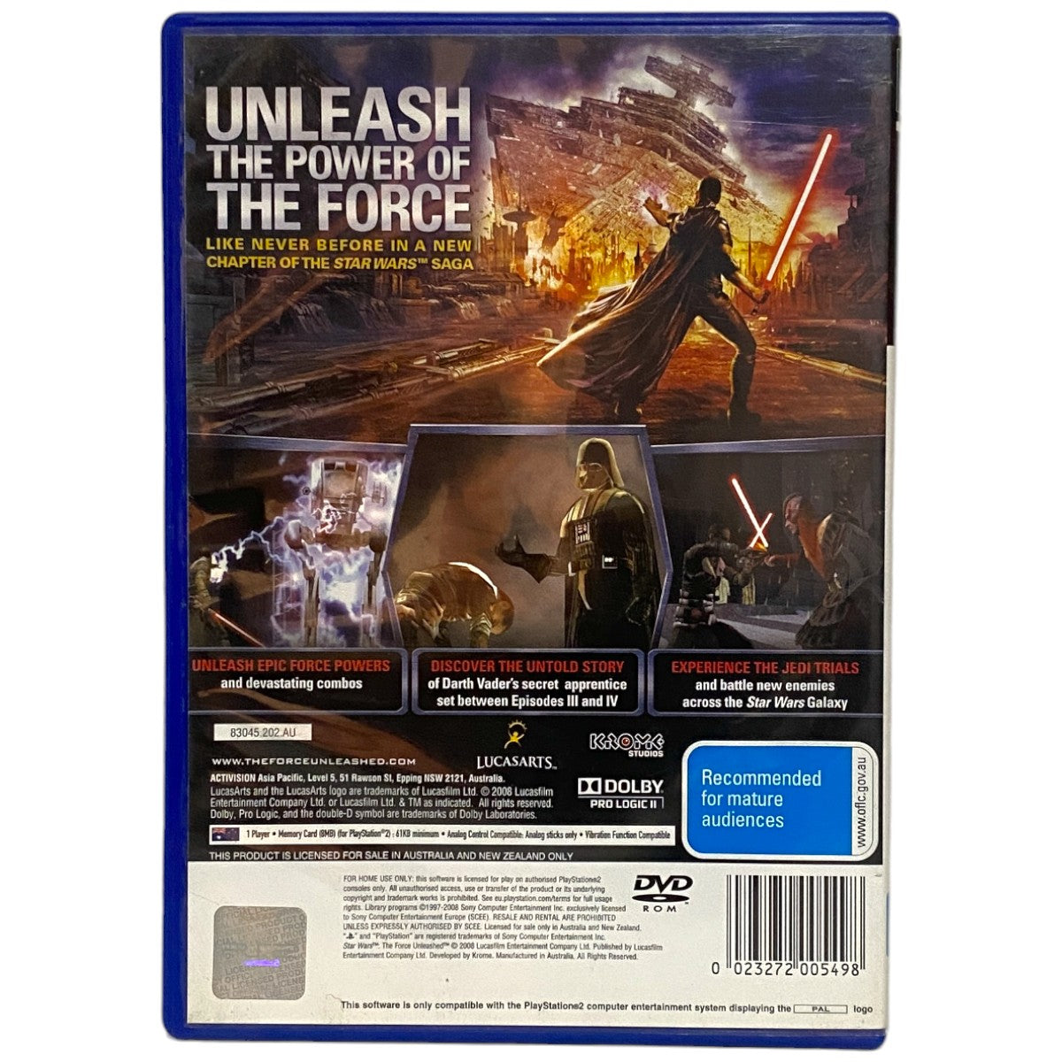 Star Wars: The Force Unleashed - PS2