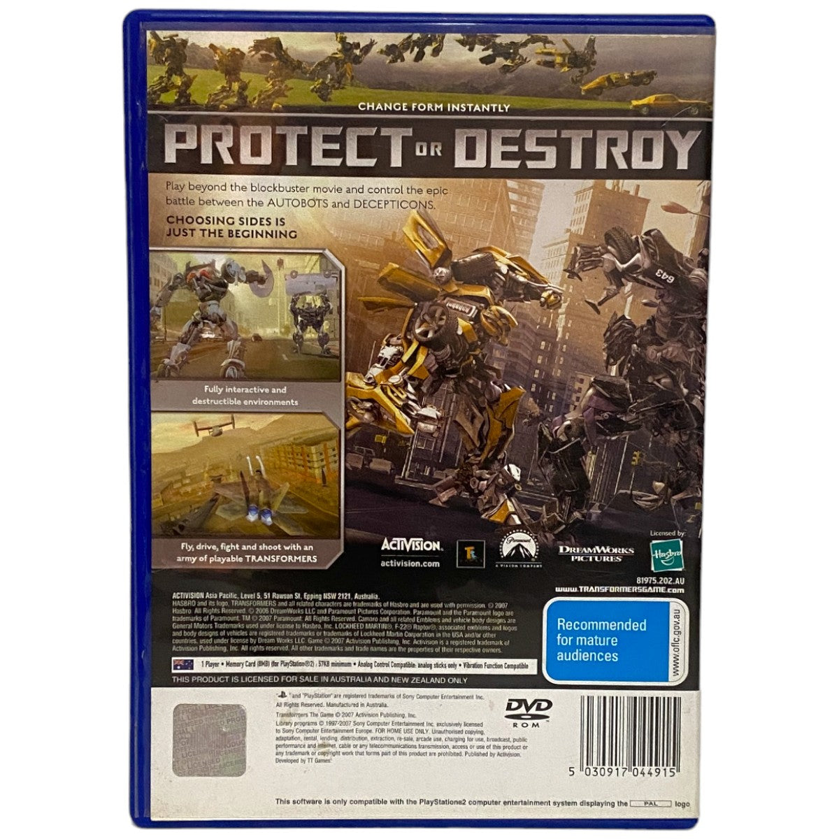 Transformers: The Game - PS2