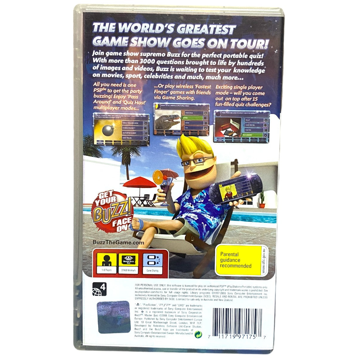 Buzz! Master Quiz - PSP