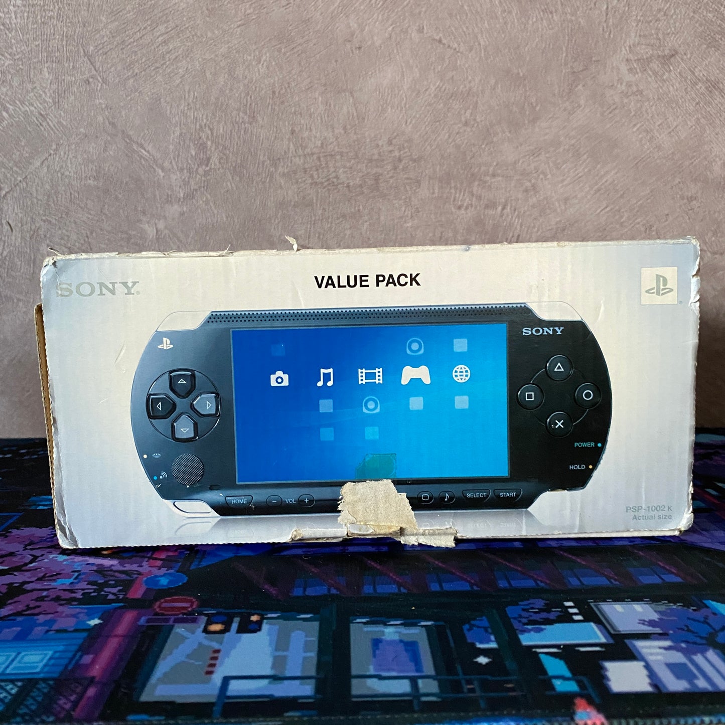 Modded SONY PSP 1002 Console Boxed - Black