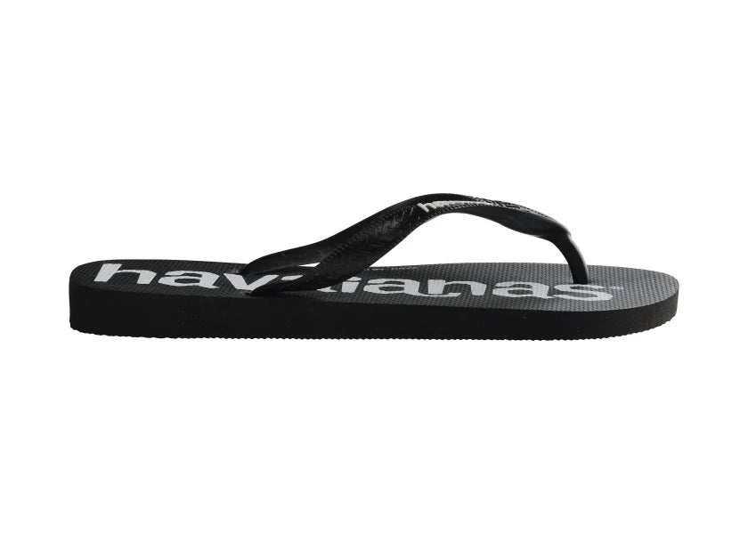 Havaianas Alpargatas Rubber Thongs Jandals Top Logo Mania FC Petro Black Mens