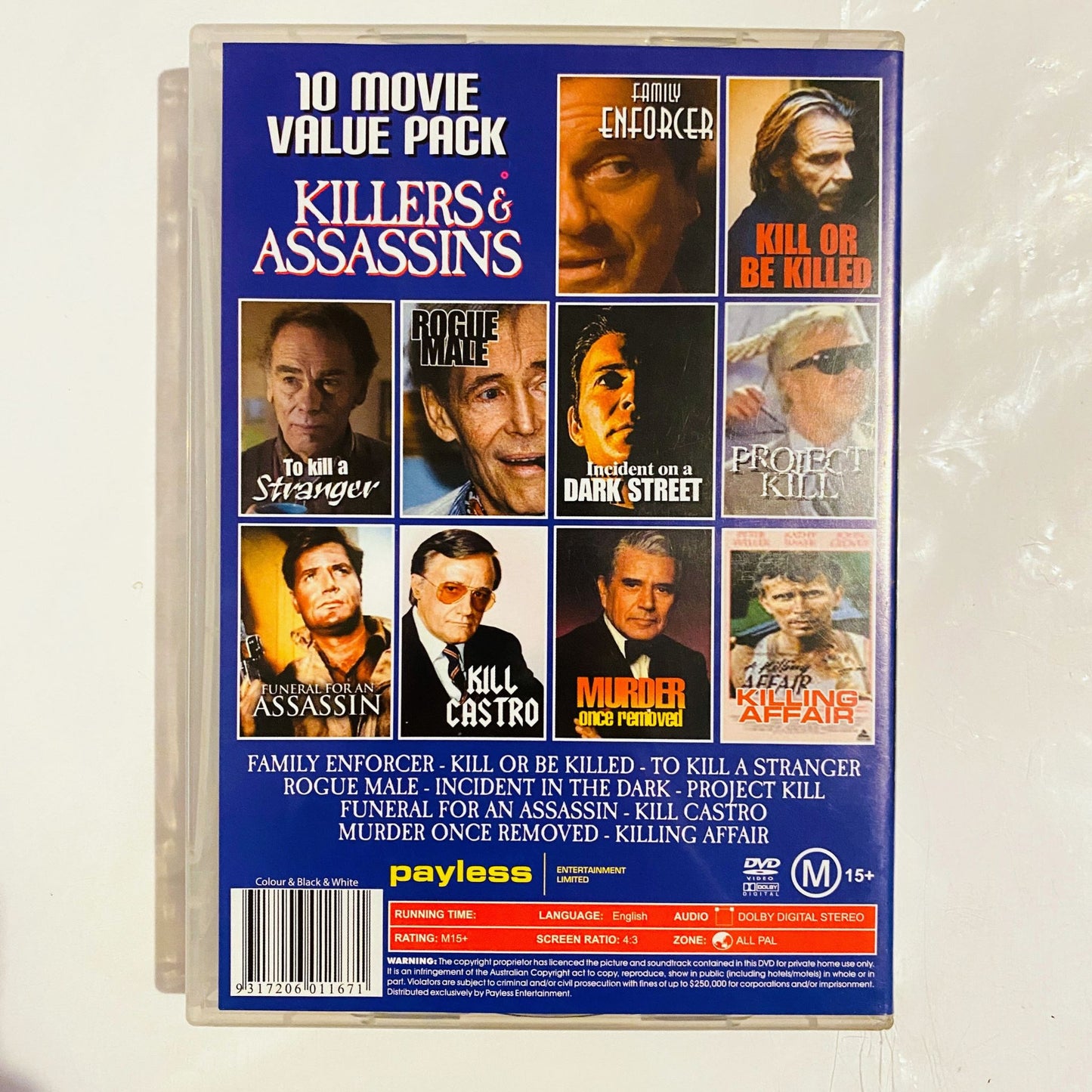 Killers & Assassins 10 Movie Value Pack - DVD