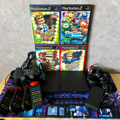 PlayStation 2 Console Buzz Bundle - PS2