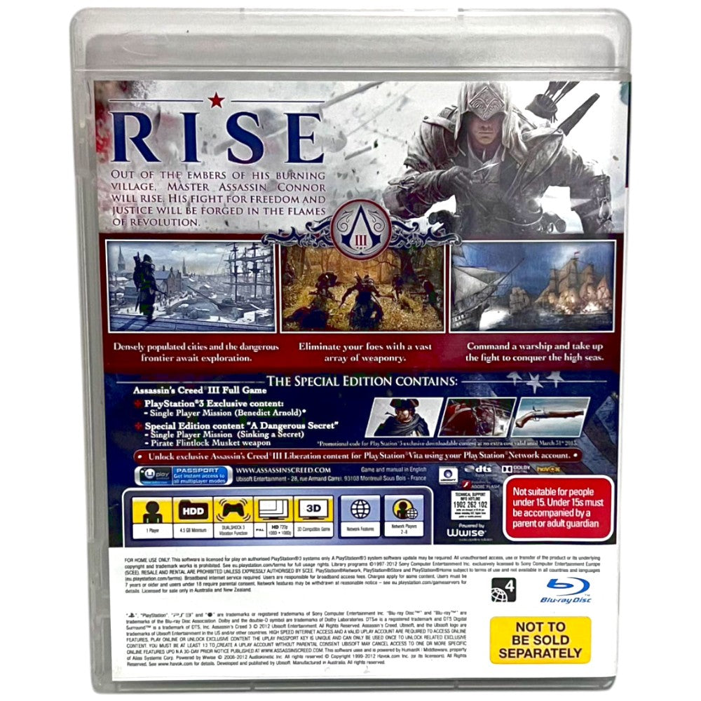 Assassin's Creed III - PS3