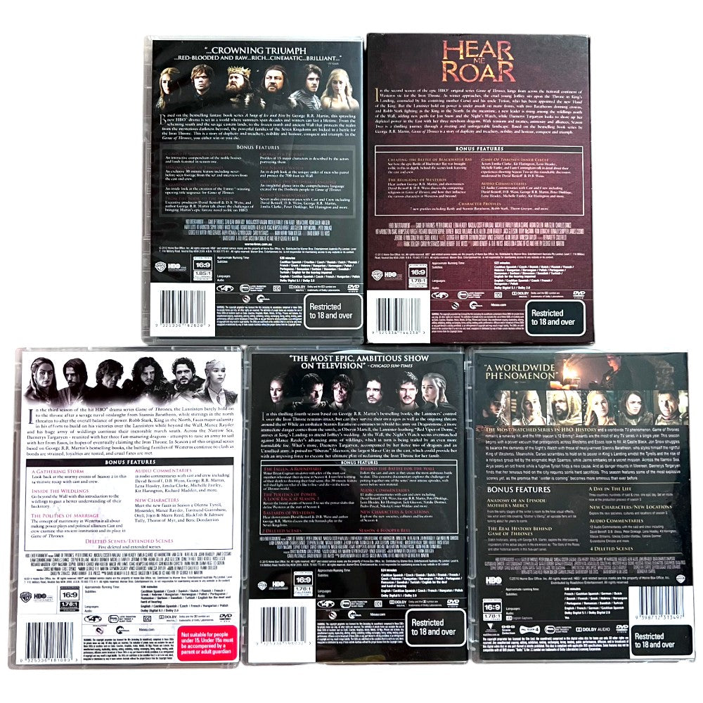 Game of Thrones Seasons 1-5