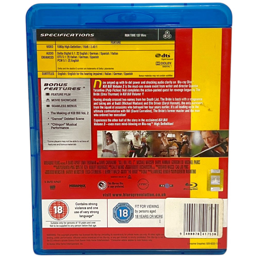Kill Bill Volume 2 - Blu-Ray