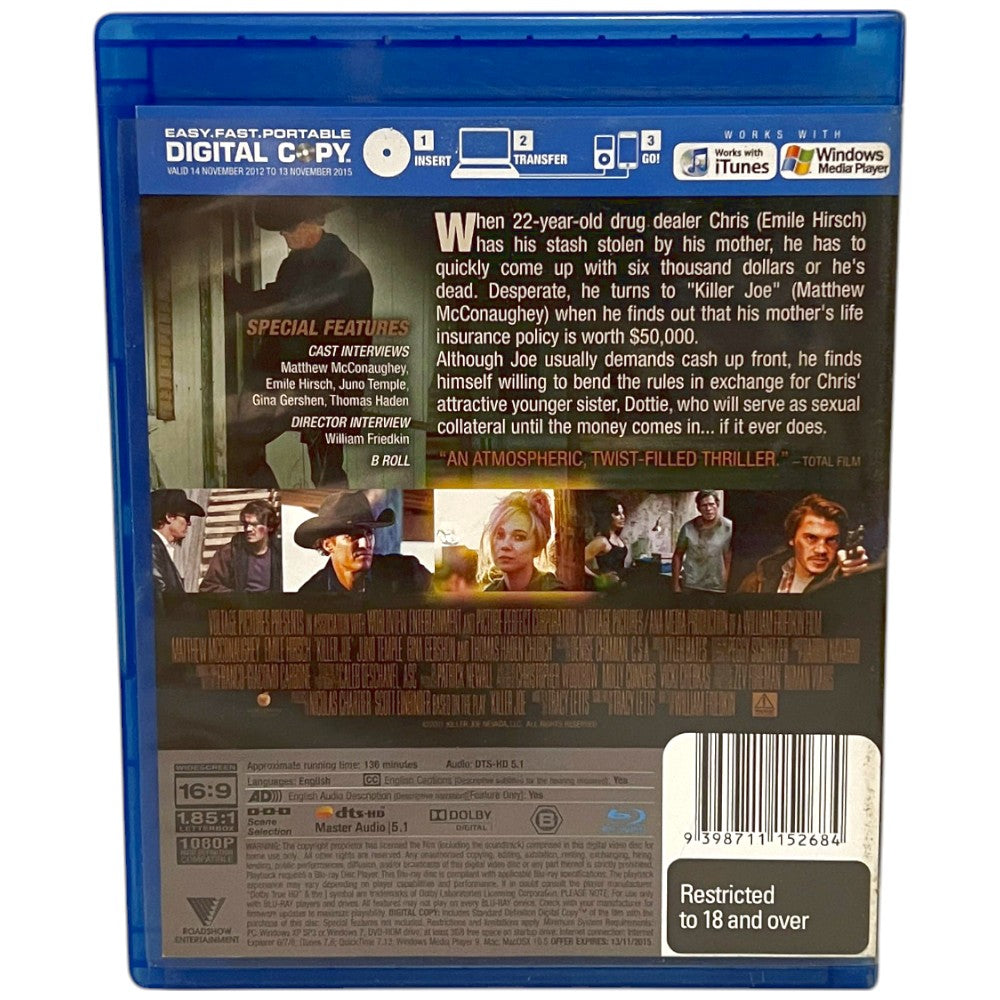 Killer Joe
 - Blu-Ray
