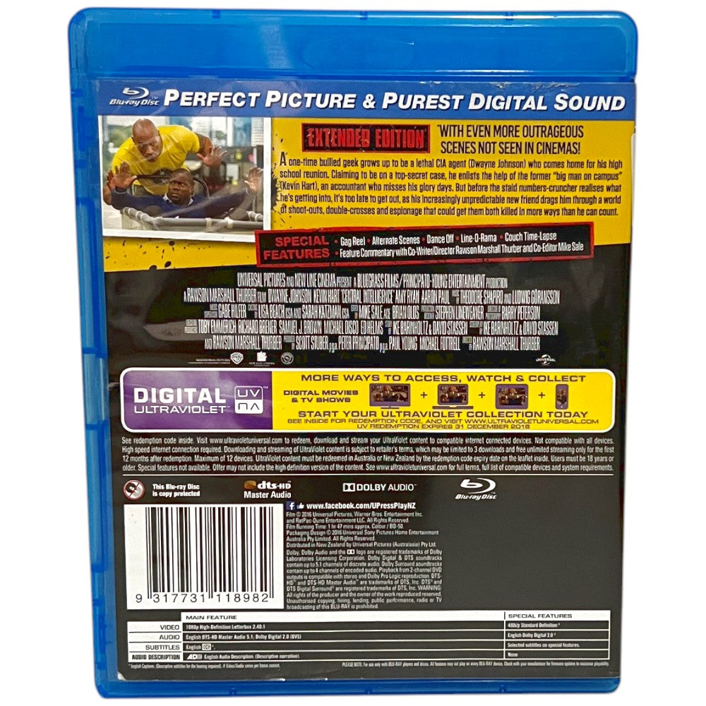 Central Intelligence - Blu-Ray