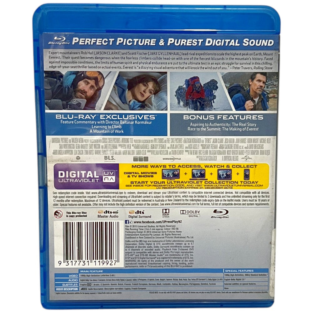 Everest  - Blu-Ray