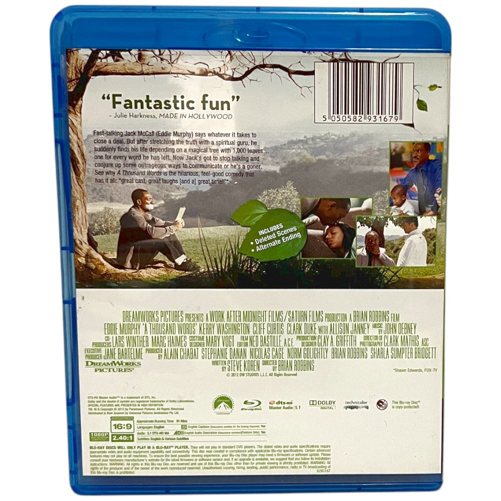 A Thousand Words
 - Blu-Ray