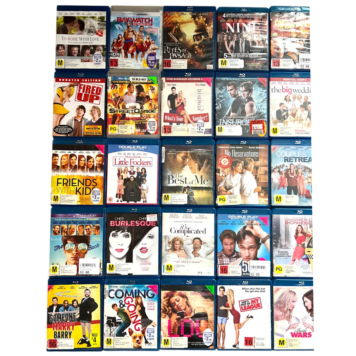 39 Drama, Romance, Comedy Bulk Movies - Blu-Ray