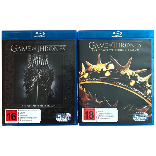 Game of Thrones Season 1 and 2 - Blu-Ray