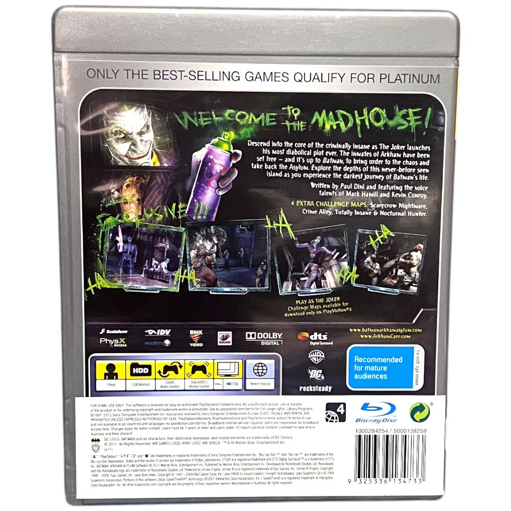 Batman: Arkham Asylum - PS3