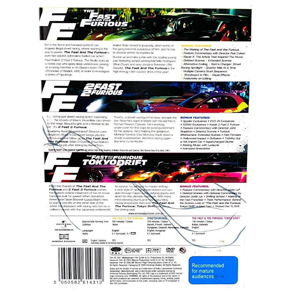The Fast And The Furious Collection -  DVD