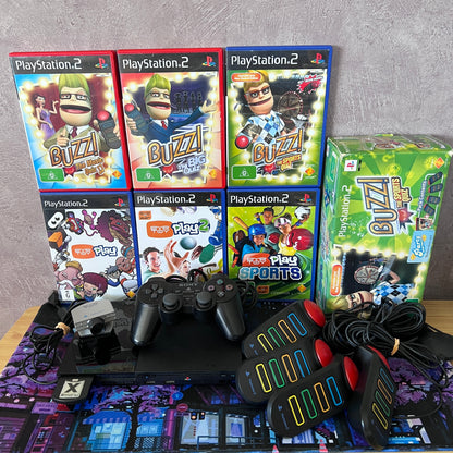 PlayStation 2 Console Buzz Bundle - PS2