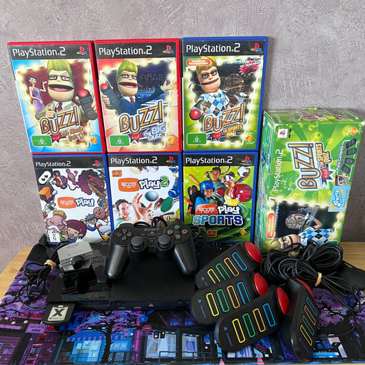 PlayStation 2 Console Buzz Bundle - PS2
