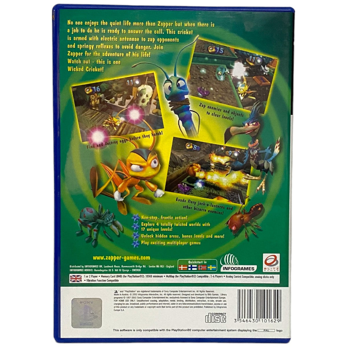 Zapper: One Wicked Cricket! - PS2