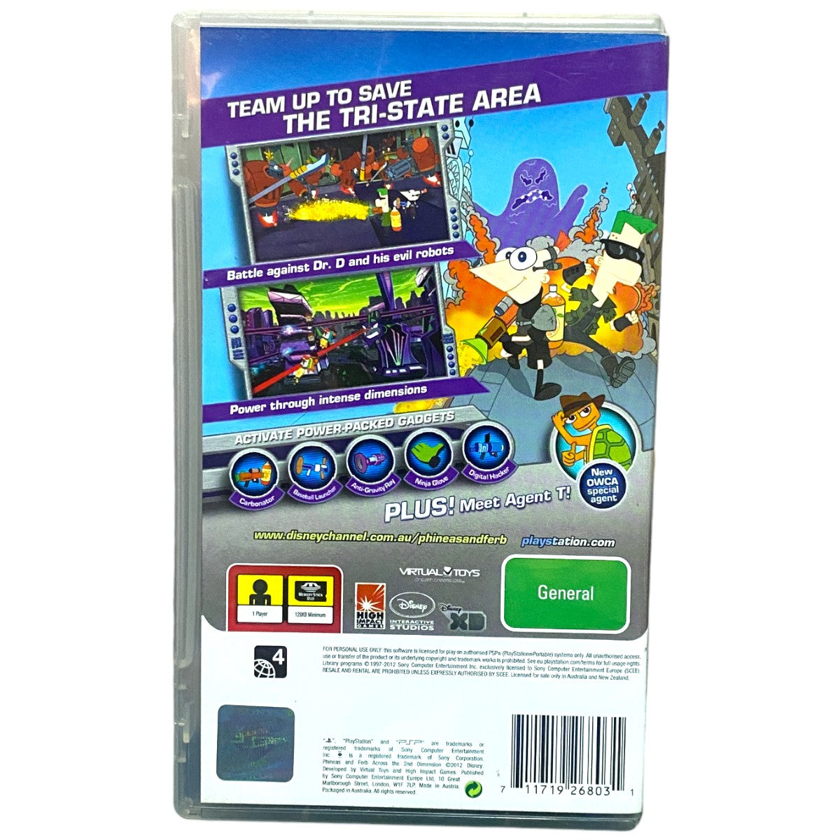 Phineas and Ferb: Across the 2nd Dimension - PSP