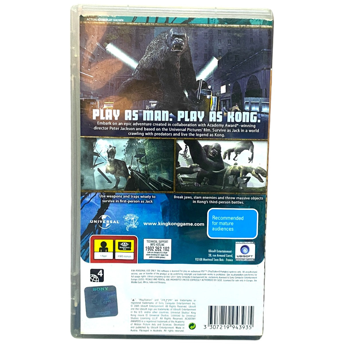 Peter Jackson's King Kong: The Official Game of the Movie - PSP