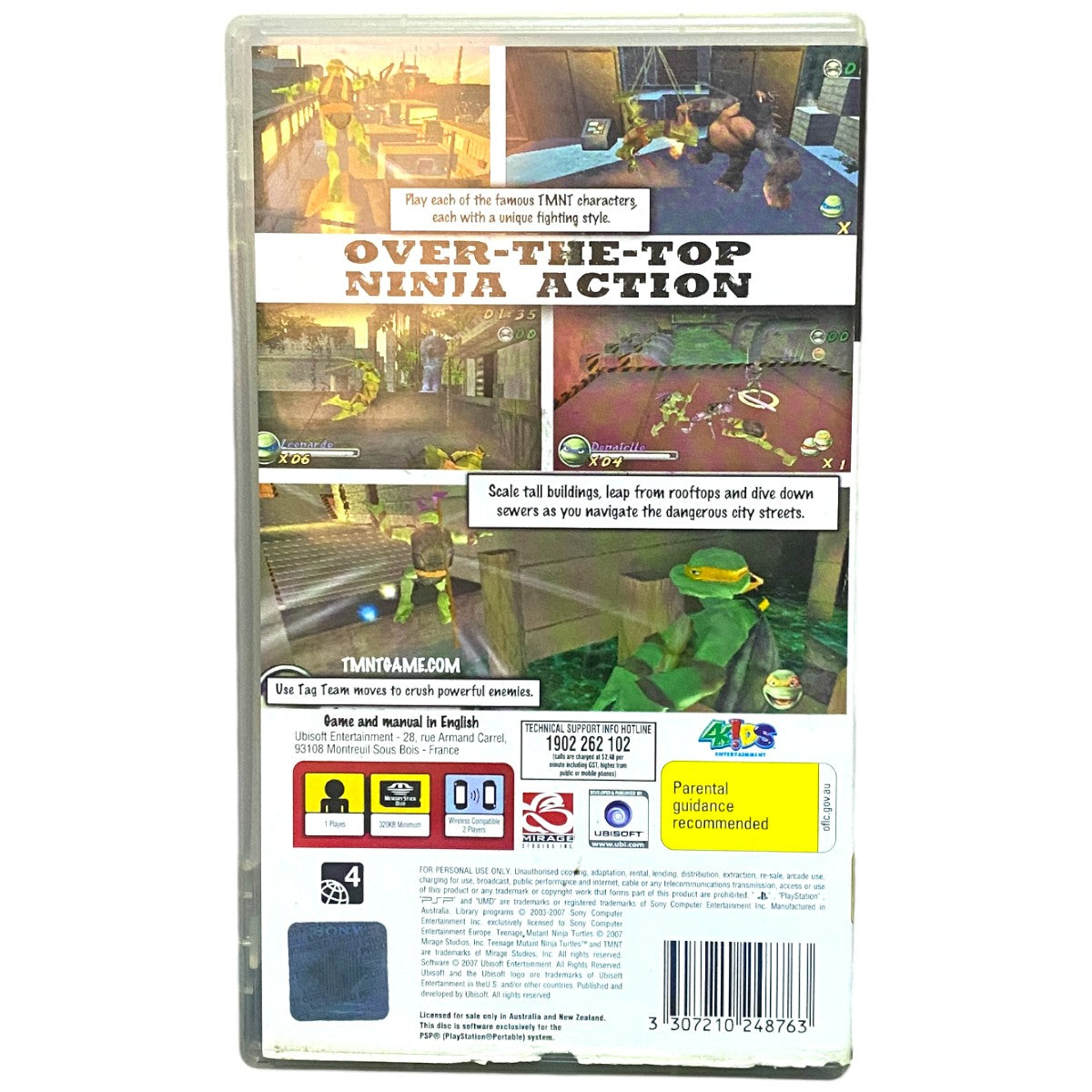 TMNT: Teenage Mutant Ninja Turtles - PSP