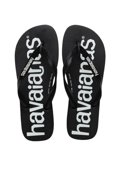 Havaianas Alpargatas Rubber Thongs Jandals Top Logo Mania FC Petro Black Mens