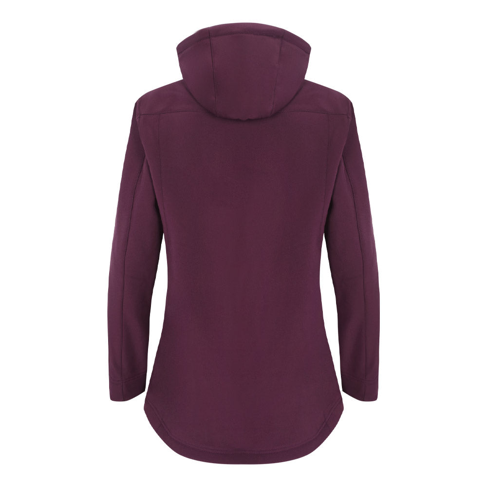 Beyond Hooded Softshell Womens Jacket - Plum Size XS